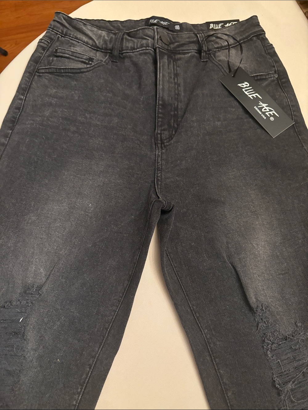 Blue Age High-Rise Women’s Black Washed Jeans